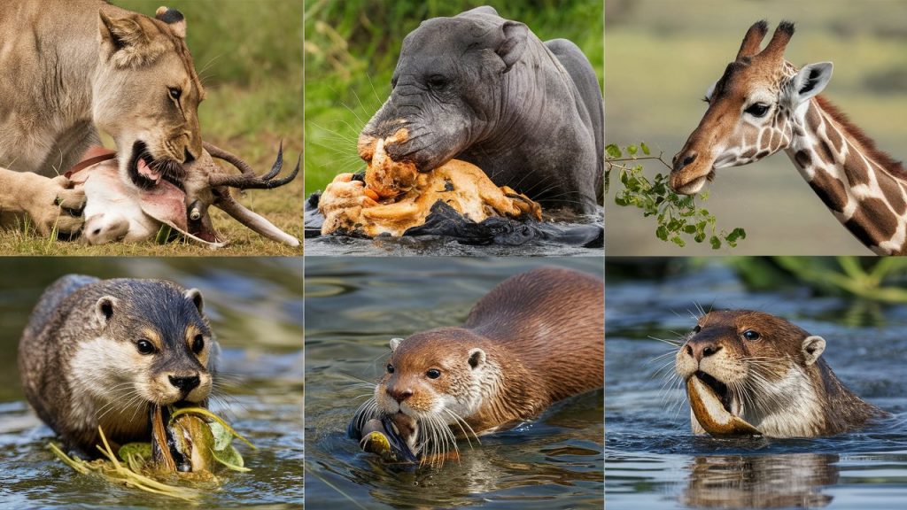 how animals eat their food